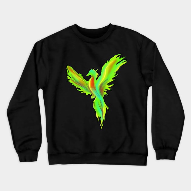 Green New phoenix Crewneck Sweatshirt by xaxuokxenx